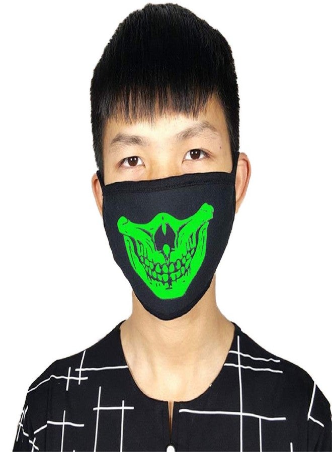VRITRAZ Glow in the dark luminous Cotton Anti Dust, Pollution Face Mouth Mask for Man Woman Danger Fullskull - Image 5